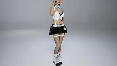 蒂法兔女郎抹胸连衣裙