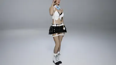 蒂法兔女郎抹胸连衣裙