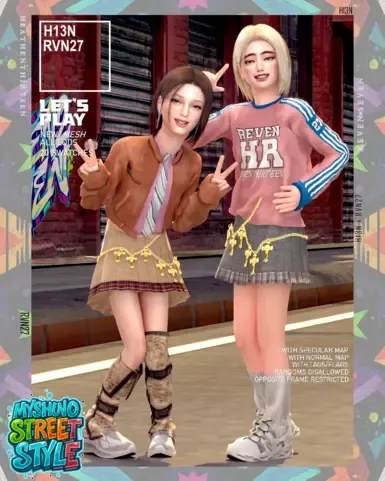 女孩的 金十字链 格子迷你裙