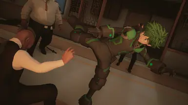 Midoriya WHA 服装（头罩带有物理效果）