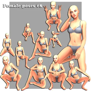 女性姿势 8