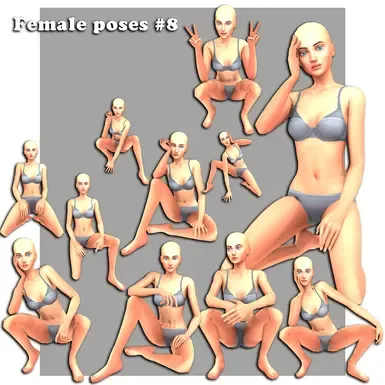 女性姿势 8