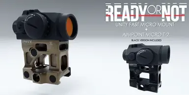 Unity FAST 微型瞄准镜座,配 Aimpoint Micro T-2(替换 SRS)