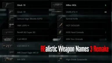 REalistic Weapon Names 3 Remake