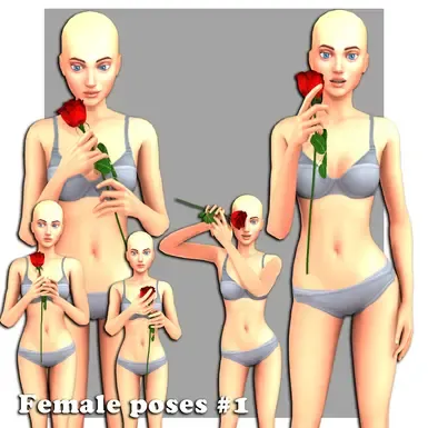 女性姿势1
