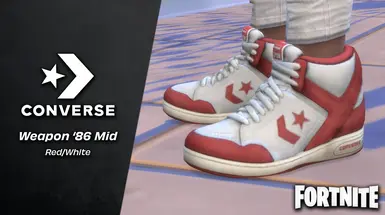 Converse 86式武器中帮红白运动鞋(Fortnite)