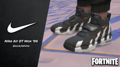 Nike Air DT Max 96 黑白运动鞋(堡垒之夜)