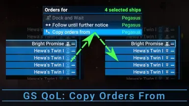 GS QoL - 从……复制订单