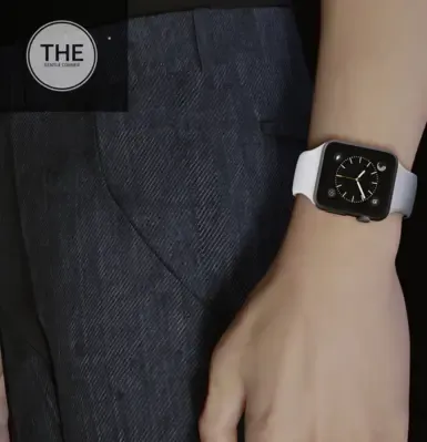 Apple Watch 银色铝金属表壳 白色表带