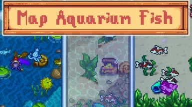 地图 水族馆鱼类 - 框架