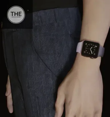 Apple Watch 玫瑰金表壳 薰衣草色运动型表带