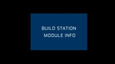 建造站模块信息