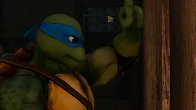 Smite TMNT Leo as Geralt → 神之浩劫 忍者神龟 莱昂纳多 扮演 杰洛特