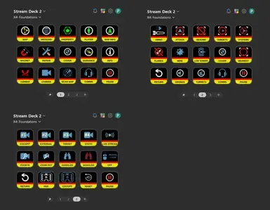 X4 Stream Deck Profile