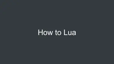 如何编写 Lua 脚本