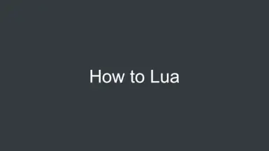 如何编写 Lua 脚本