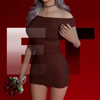 Off-Shoulder Minidress（露肩迷你连衣裙）