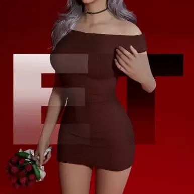 Off-Shoulder Minidress(露肩迷你连衣裙)