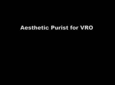 VRO的美学纯粹主义者