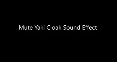 静音Yaki斗篷音效
