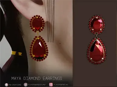 Maya 钻石耳环