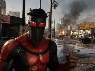 Red Invincible Variants Ped mod GTA V