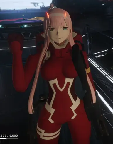 Zero Two (DARLING in the FRANXX) 的模型替换，用于 UF-84 疑杀者