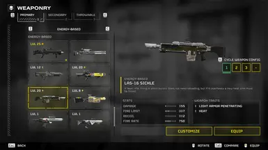 LASGUN WH40K 替换 LAS-16 镰刀