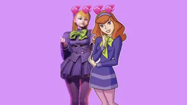 Ingrid cosplays as Daphne