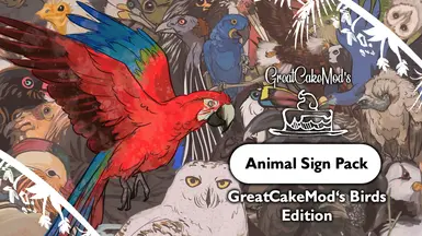 Animal Signs Prop Pack - GreatCakeMod's Birds Edition (1.20)