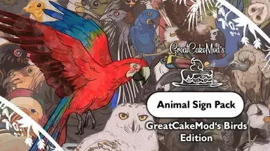 Animal Signs Prop Pack - GreatCakeMod's Birds Edition (1.20)
