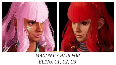 Elena 与 Manon C3 发型