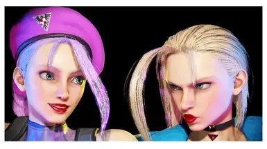 Cammy面部 - 去疤模组红色口红版
