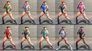 经典SSF2 Cammy的颜色包