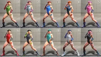经典SSF2 Cammy的颜色包