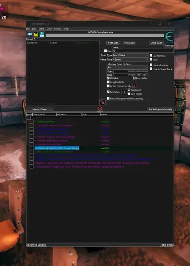 Valheim 实用作弊表