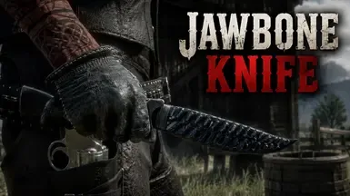 Black Jawbone Knife