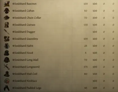 灵魂碎片装备