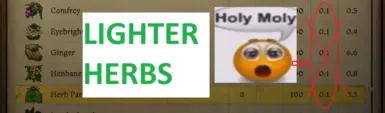 Less Weight Herbs (OPTIONAL NO DECAY) 1.5 UPDATE