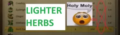 Less Weight Herbs (OPTIONAL NO DECAY) 1.5 UPDATE