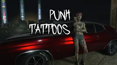 Patchwork Punk 纹身(V 的两臂都有)