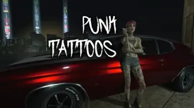 Patchwork Punk 纹身（V 的两臂都有）