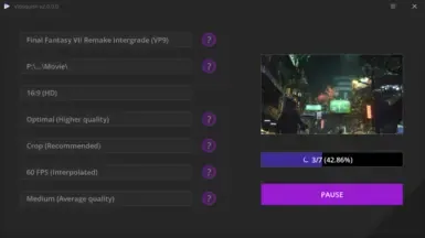 修复过场动画卡顿 压缩与自定义 - FFVIIR Vidsquish 配置文件