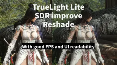 TrueLight Lite SDR 提升 Reshade-HDR1000 及以上兼容性