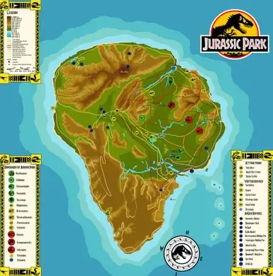 Isla Nublar - 侏罗纪公园 1993