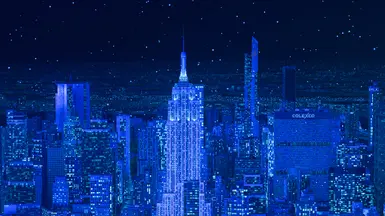 冬季极光夜氛围