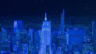 冬季极光夜氛围