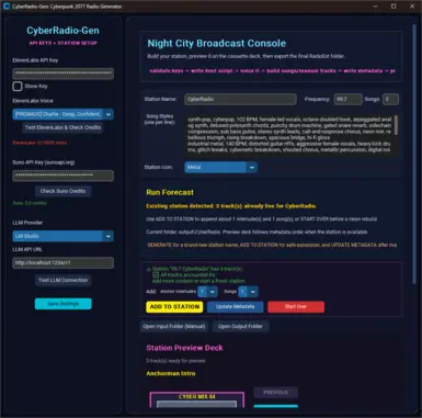 CyberRadio-Gen - AI自定义电台生成器