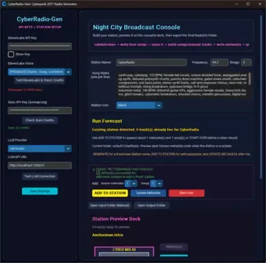 CyberRadio-Gen - AI自定义电台生成器