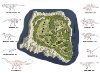 Isla Sorna 小说地图